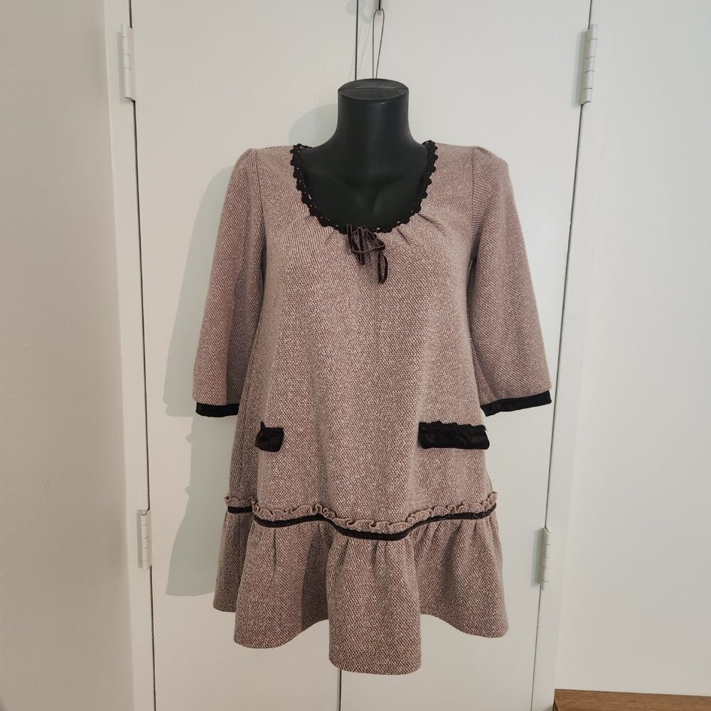 Japanese designer Axes Femme Dusty Rose antique romantic Dolly style dress